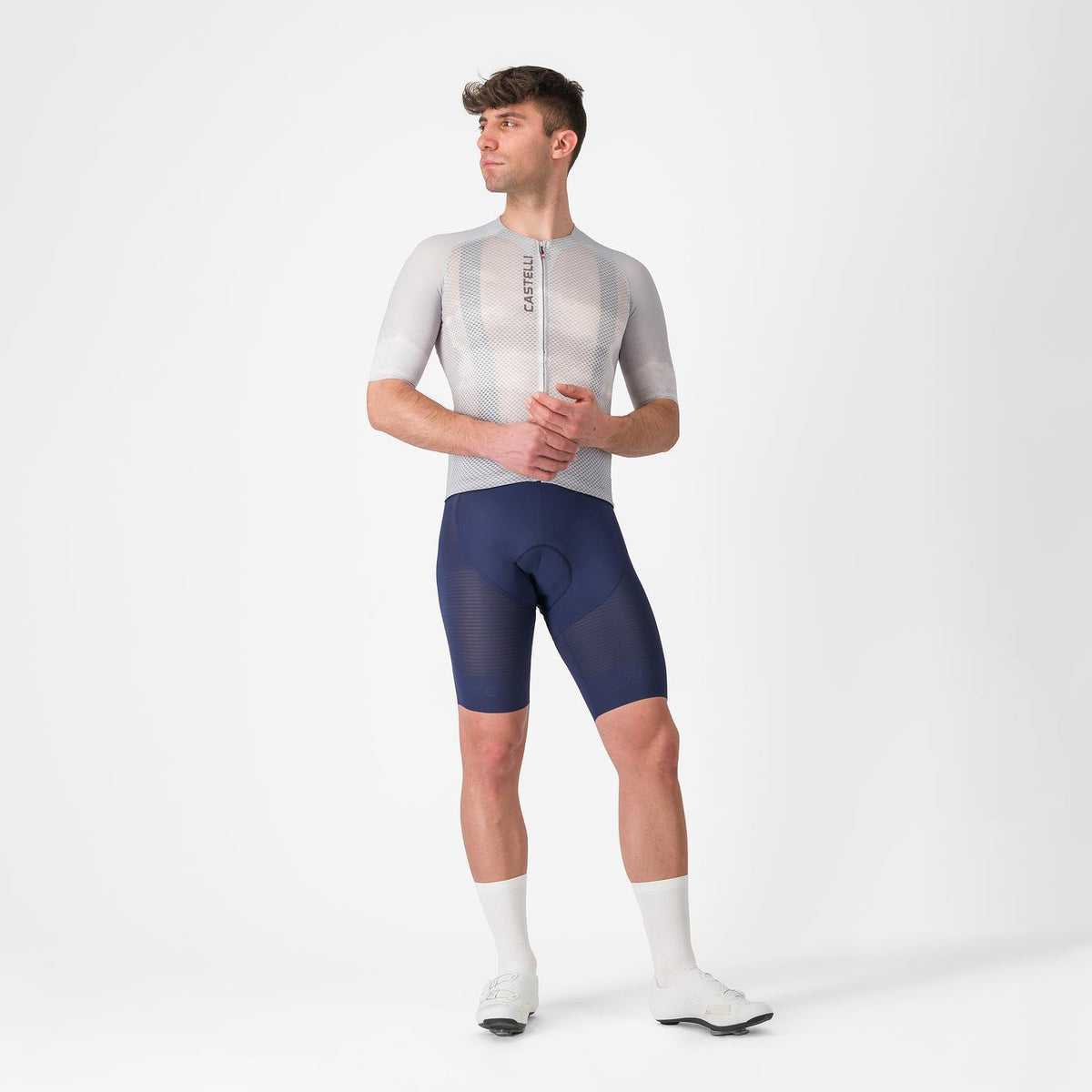Maillot CASTELLI CLIMBER'S A/C Manches Courtes Gris 2026