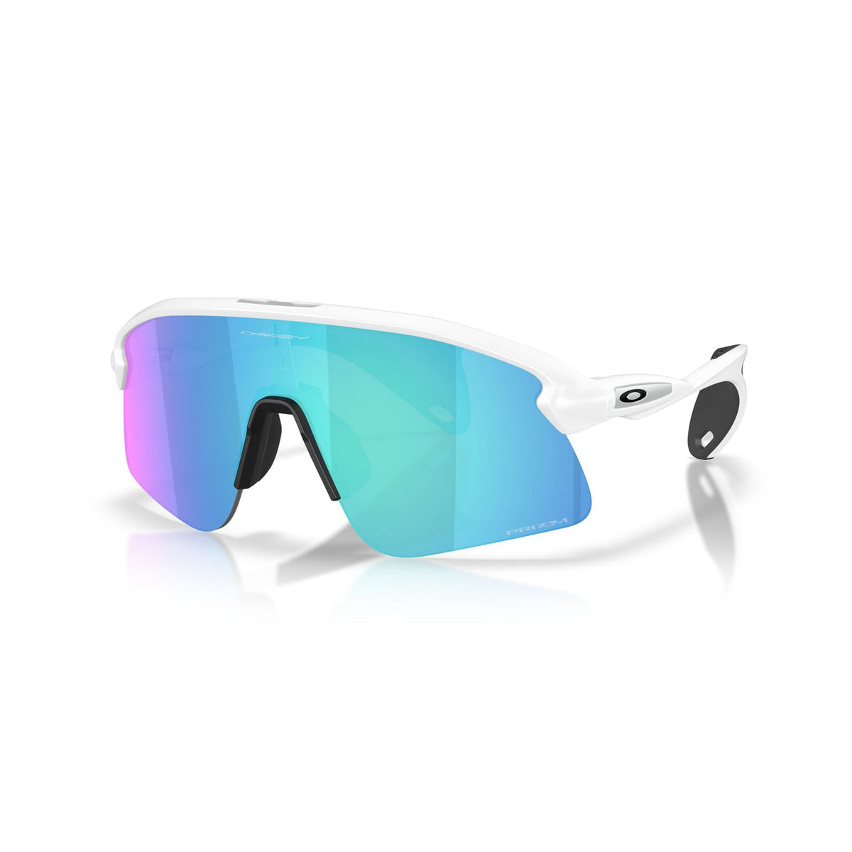 Lunettes OAKLEY STUNT DEVIL S Blanc Matt Prizm Sapphire