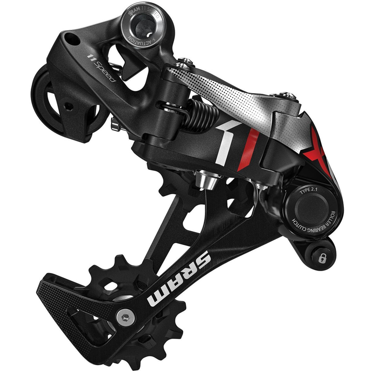 Dérailleur Arrière SRAM X01 11V Type 2.1 Noir/Rouge