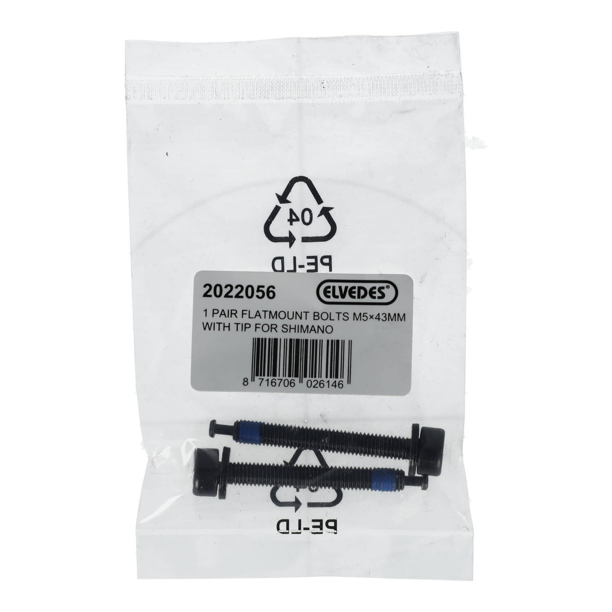 Vis de Fixation Etrier Arrière ELVEDES FM Shimano M5x43 Type C