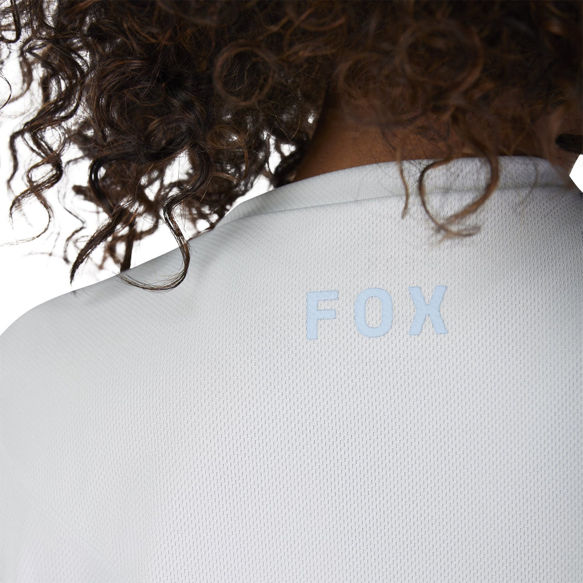 Maillot FOX RANGER HEAD Femme Manches Courtes Bleu Pâle