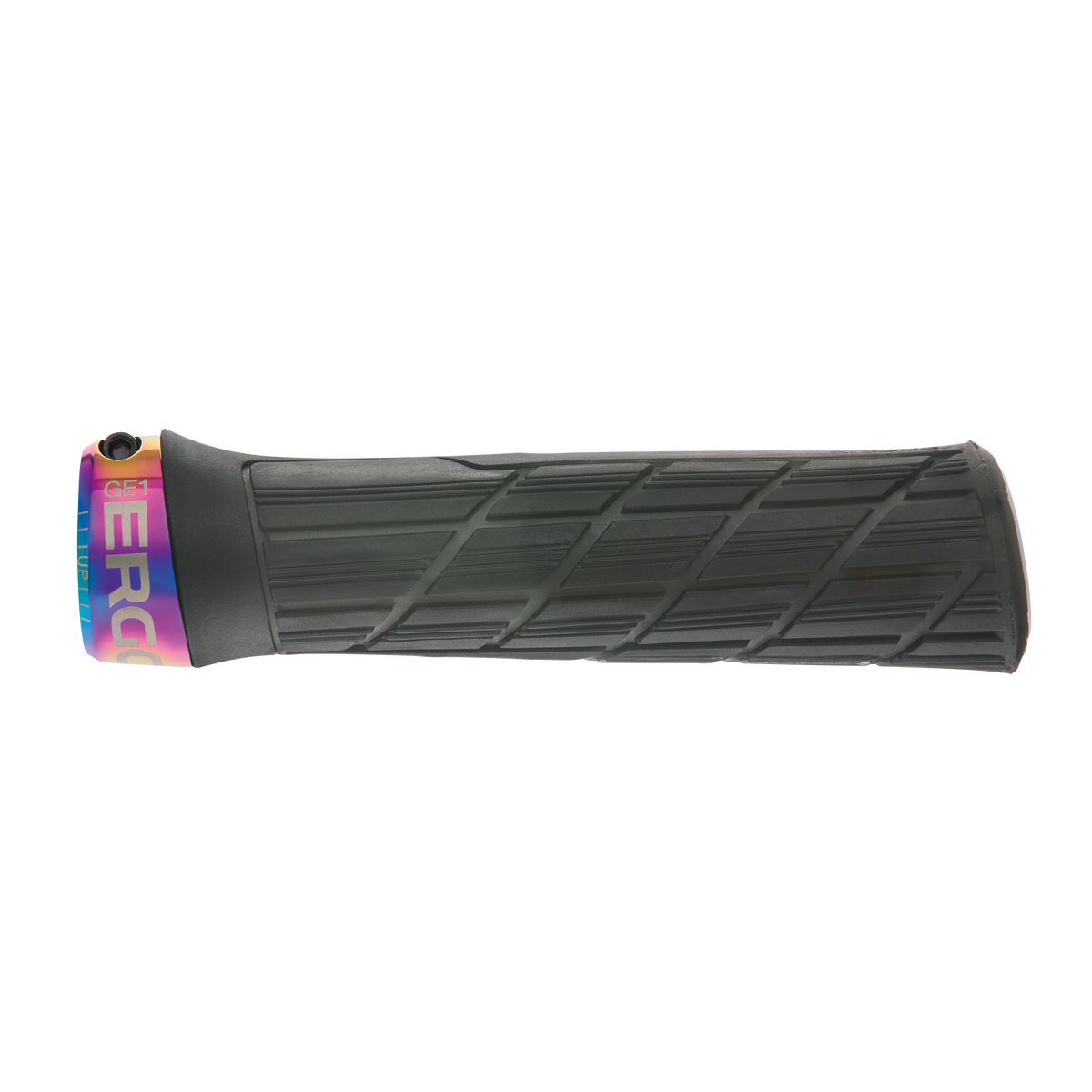 Grips ERGON GE1 EVO Factory Slim Noir Stealth Frozen colliers Oil Slick - détail