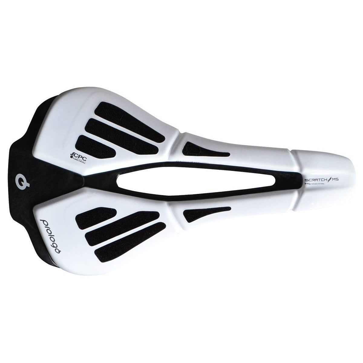 Selle PROLOGO SCRATCH M5 PAS CPC Rails Tirox Blanc