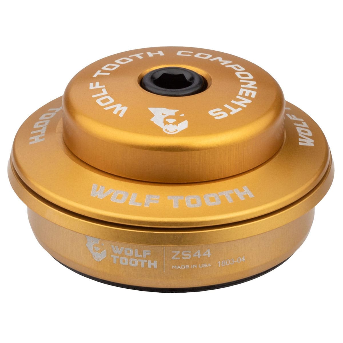 Cuvette Haute pour Jeu de Direction Semi-Intégré WOLF TOOTH 1"1/8 ZS44 Stack 6 mm Or