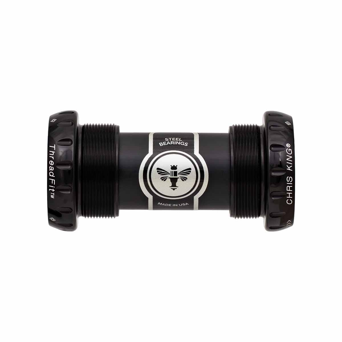 Boîtier de Pédalier CHRIS KING ThreadFit 24 68/73 mm Céramique Noir
