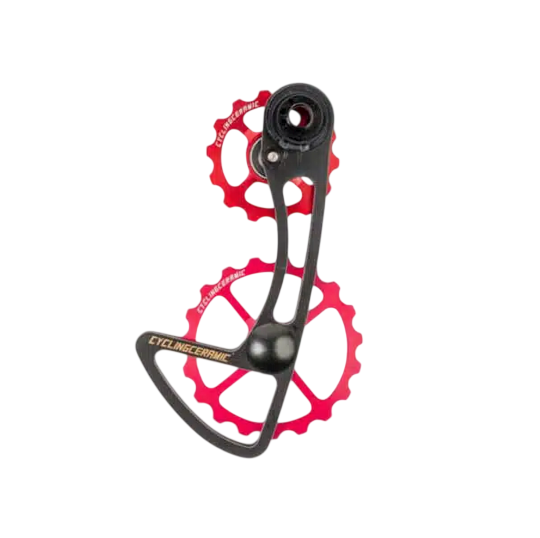 Chape de Dérailleur Oversize CYCLING CERAMIC pour Campagnolo 11V Méca/EPS Rouge