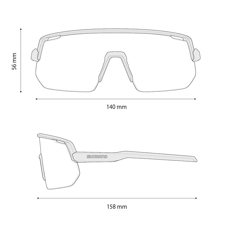 Lunettes SHIMANO TECHNIUM L CE-TCNL2 Noir Matt Verre Ridescape Road