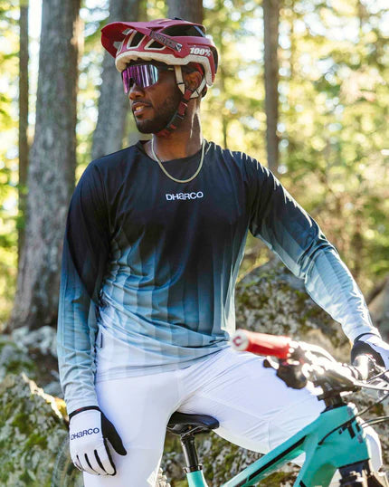 Maillot DHARCO RACE MIDNIGHT PRISM Manches Longues Vert