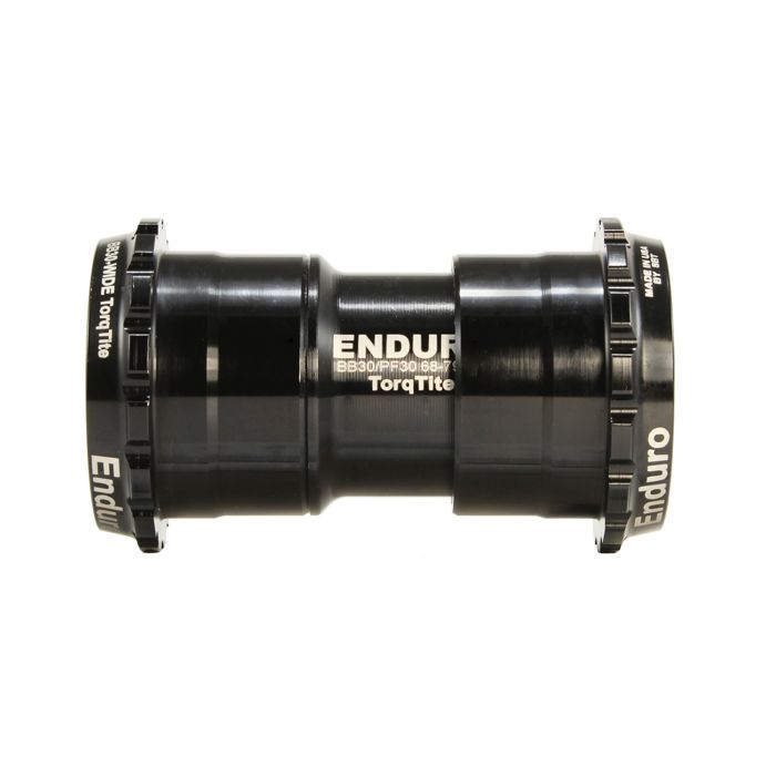 Boitier de pédalier ENDURO BEARINGS TORQTITE PF30 Axe DUB Acier Inoxydable Noir