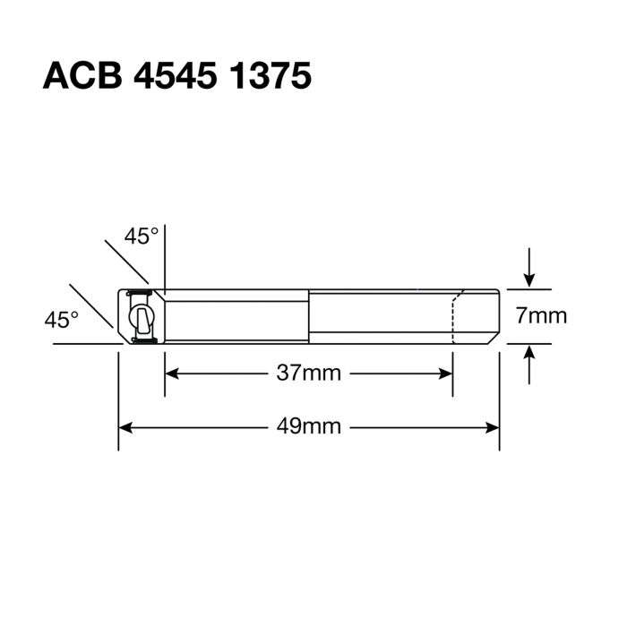 Roulement de Direction ENDURO BEARINGS 1375 SS - 440c Stainless - 37x49x7 mm (45x45°) ACB