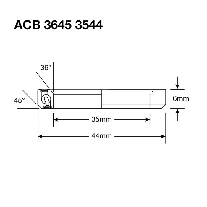 Roulement de Direction ENDURO BEARINGS 3544 SS - 440c Stainless - 35x44x5,5 mm(36x45°) ACB