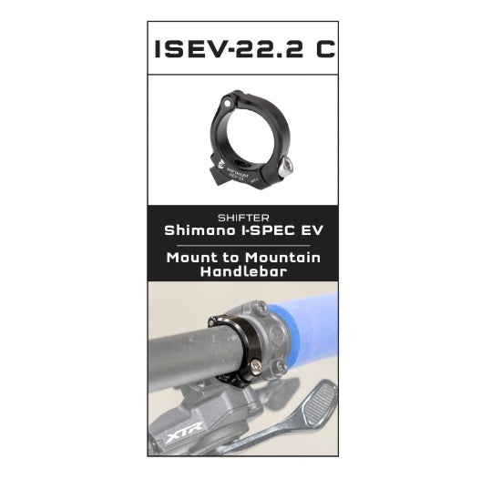Adaptateur de Fixation WOLF TOOTH ShiftMount ISII - 22 Shimano I-SPEC EV Shifter > Cintre 22.2 mm