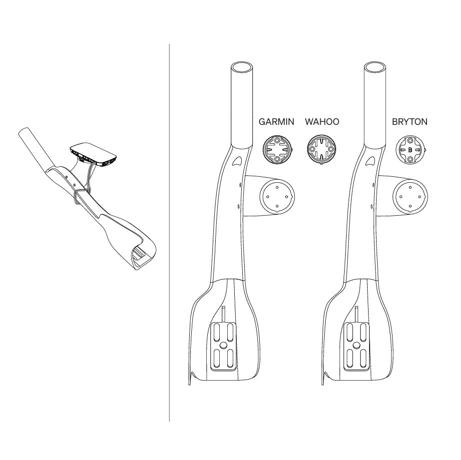 Support de GPS Réhaussé DEDA JET RISER