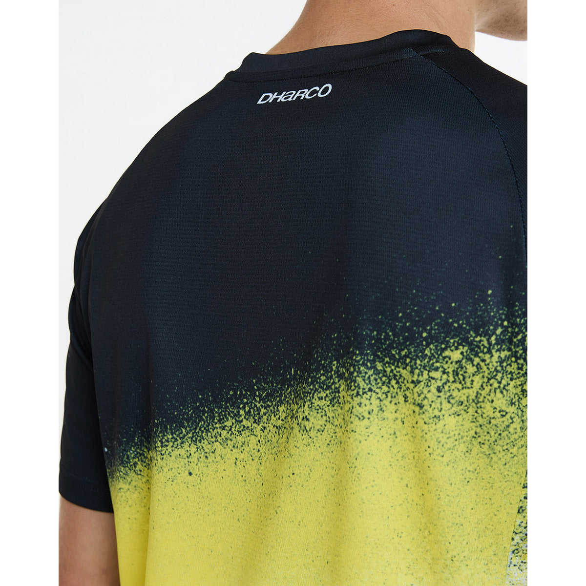 Maillot DHARCO ACID RAIN Manches Courtes Noir/Jaune