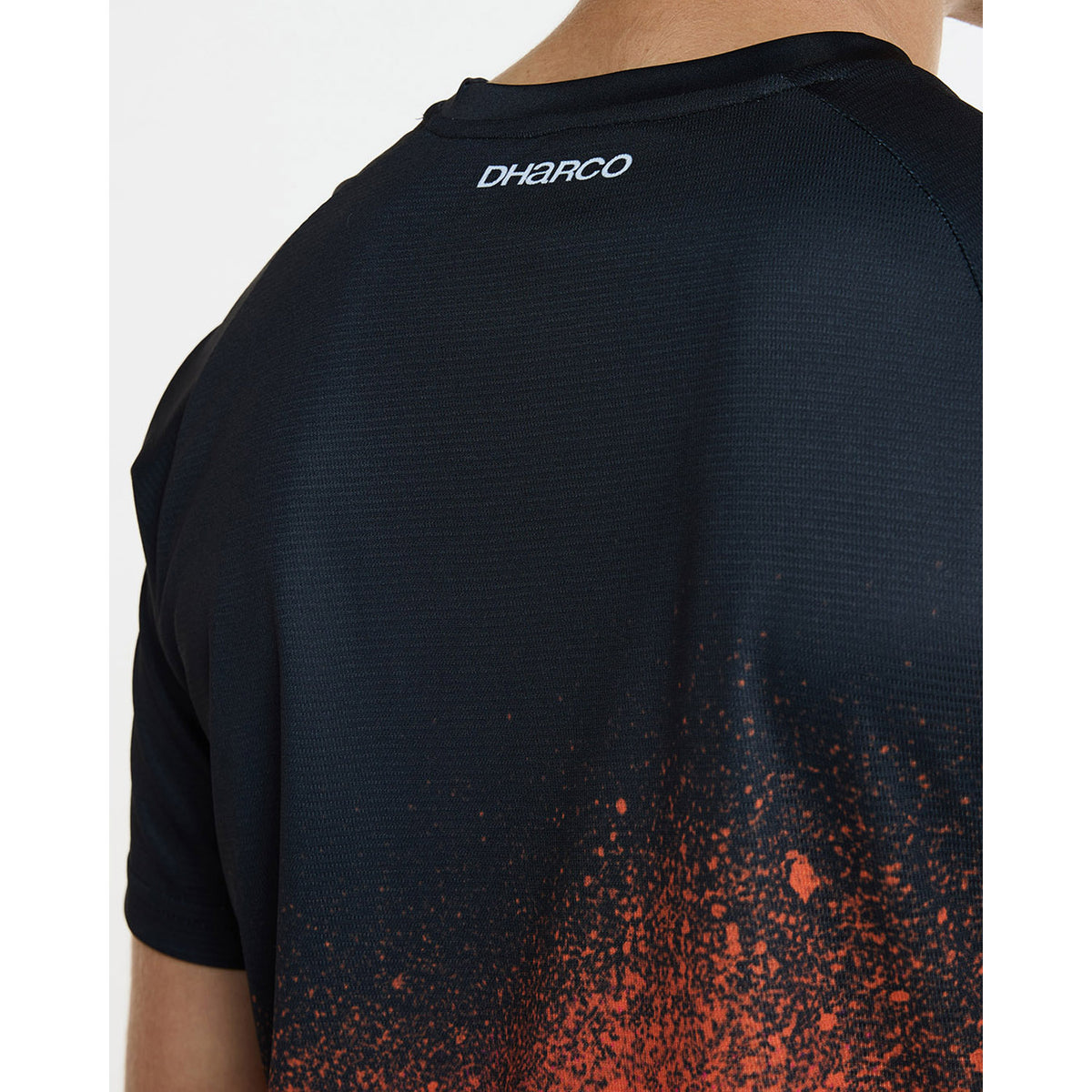 Maillot DHARCO BLACK SNAKE Manches Courtes Noir/Orange