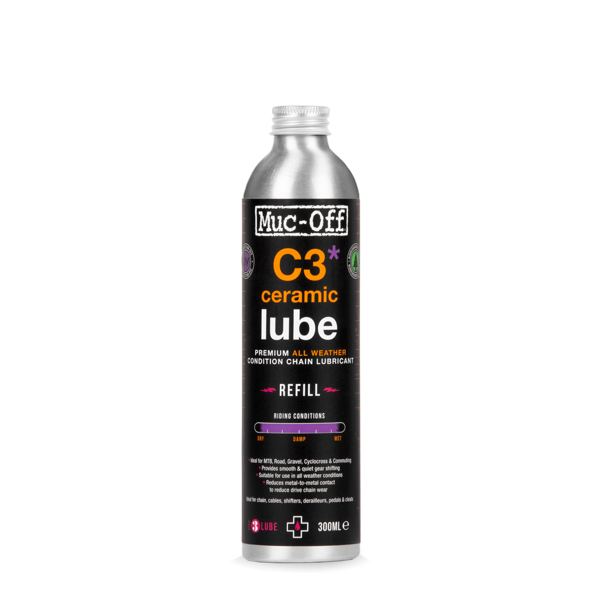 Lubrifiant Céramique Toutes Conditions MUC-OFF C3 ALL WEATHER CERAMIC (300 ml)