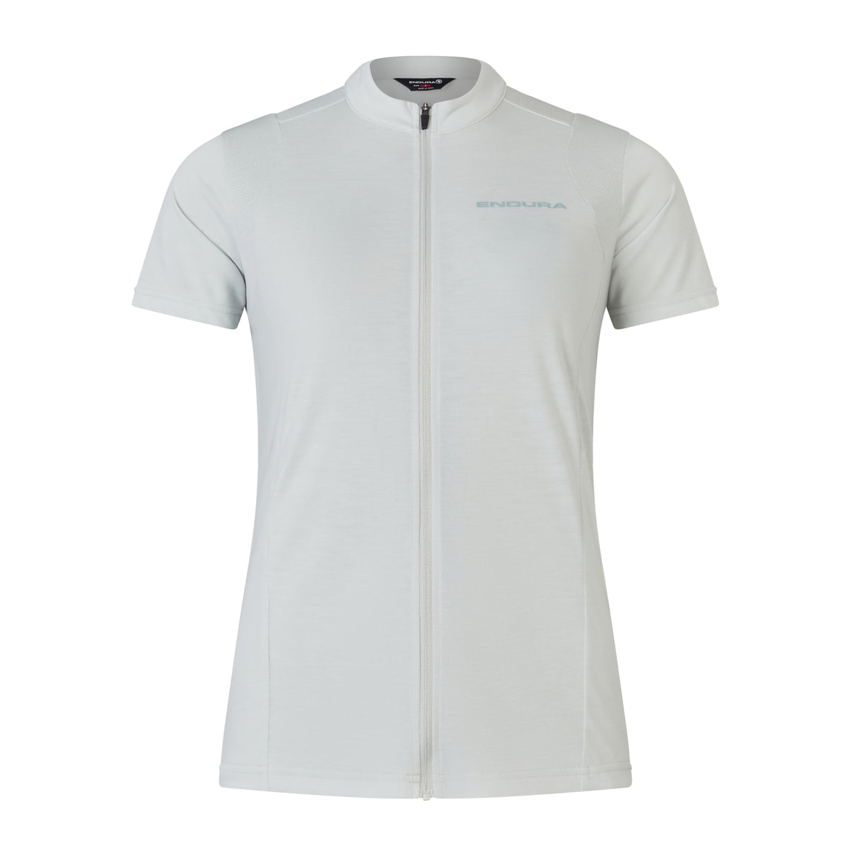 Maillot ENDURA LOOP ZIPPED Manches Courtes Femme Gris