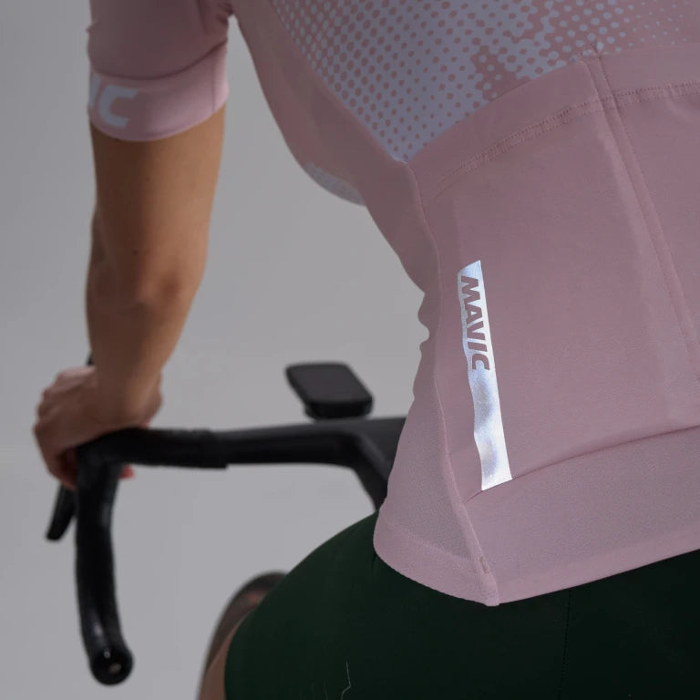 Maillot MAVIC AKSIUM GRAPHIC Manches Courtes Femme Rose