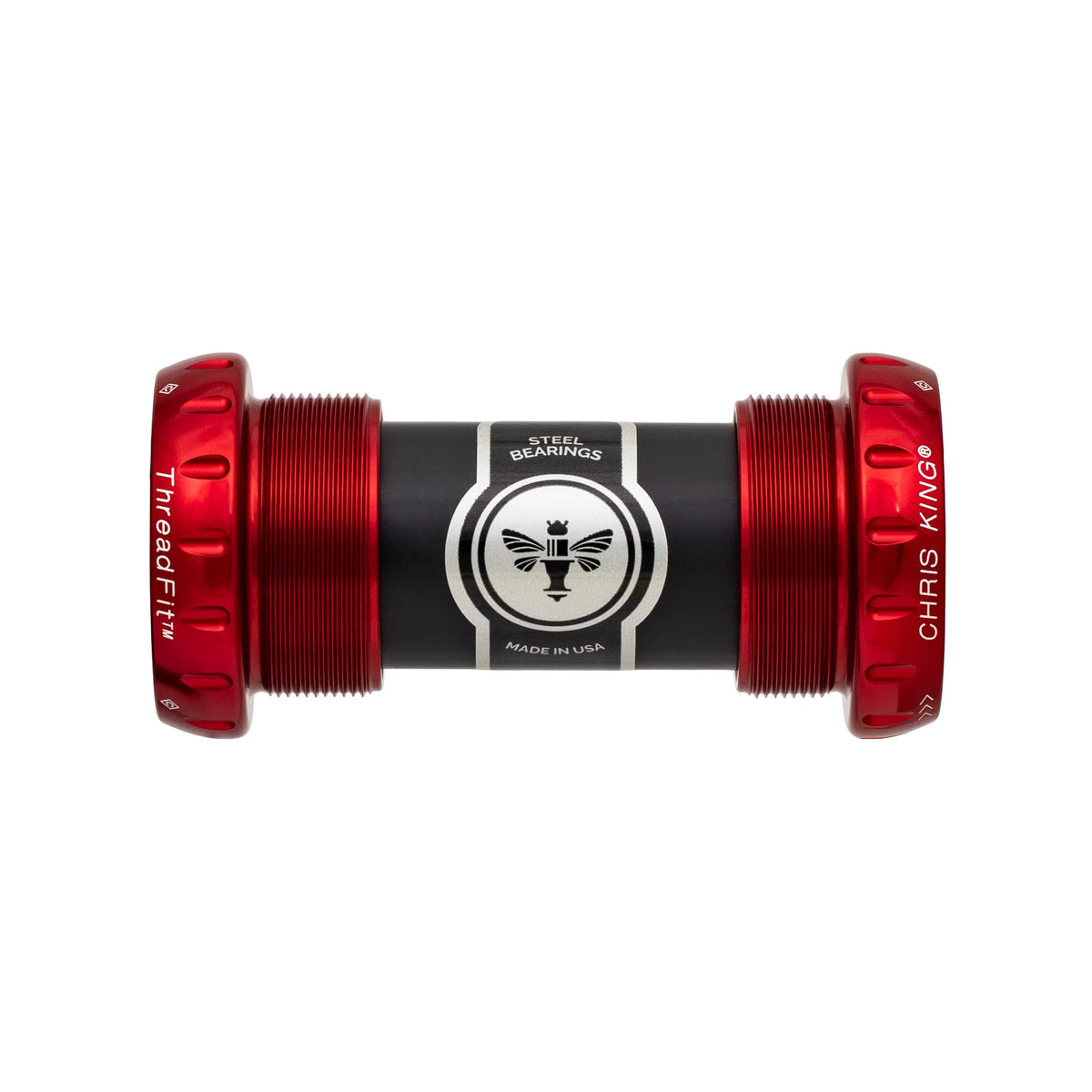 Boîtier de Pédalier CHRIS KING ThreadFit 24 68/73mm Rouge
