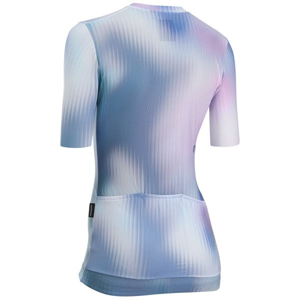 Maillot NORTHWAVE BLADE Femme Manches Courtes Rose/Bleu