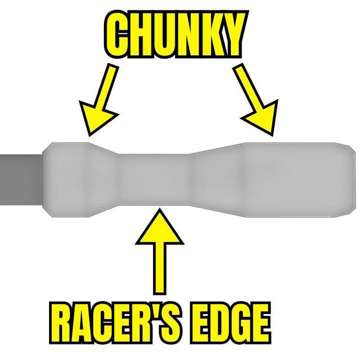 Grips ESI FIT CR (CHUNKY/RACER'S EDGE COMBO) 130 mm Orange