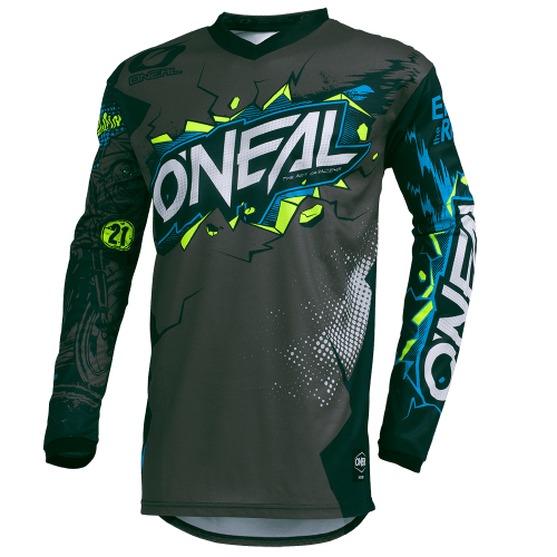 Maillot O'NEAL ELEMENT VILLAIN Junior Manches Longues Gris