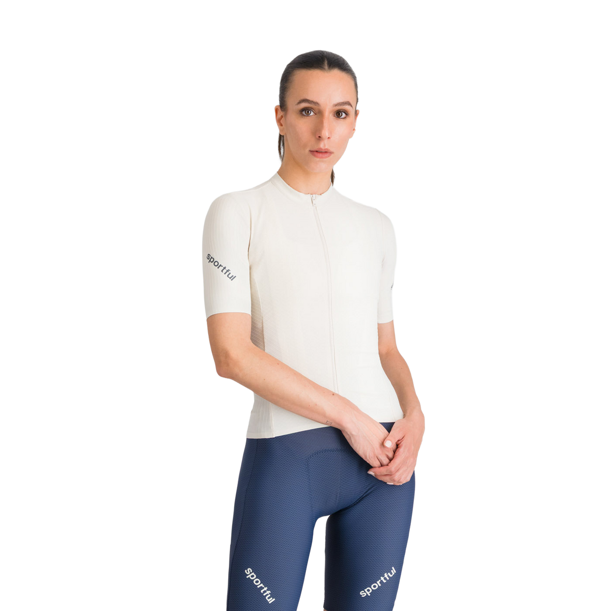 Maillot SPORTFUL HYPEREPIC Manches Courtes Femme Crème
