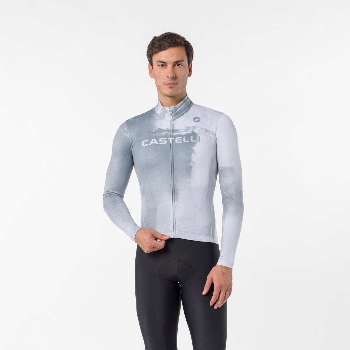 Maillot CASTELLI NEBULA THERMAL Manches Longues Gris