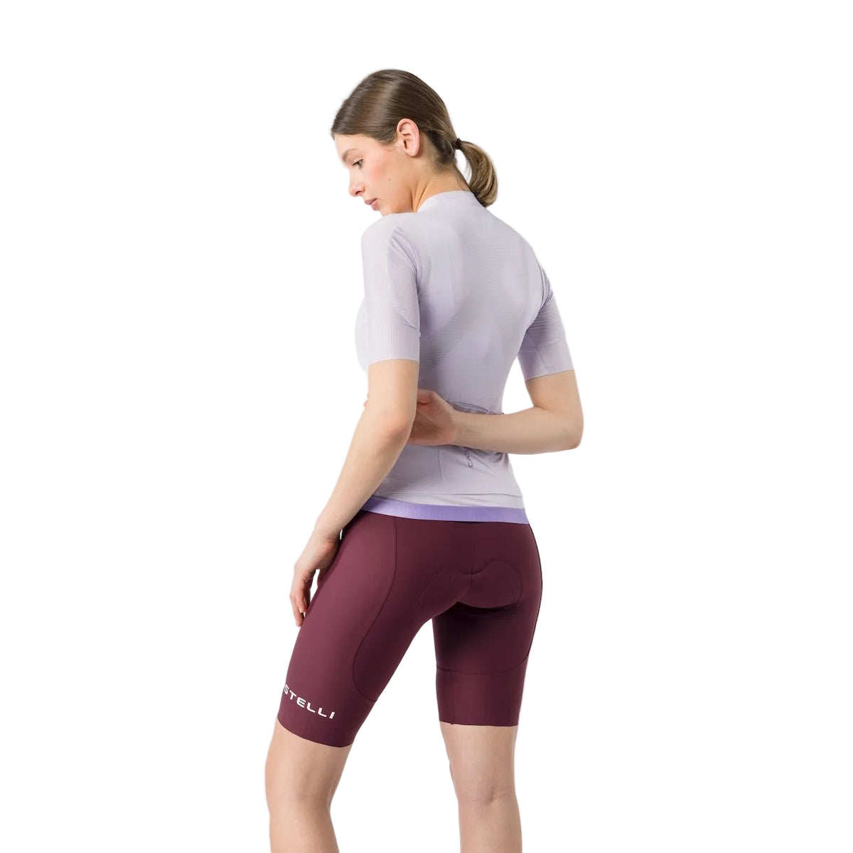 Cuissard Court à Bretelles CASTELLI ESPRESSO 2 W DT Femme Bordeaux