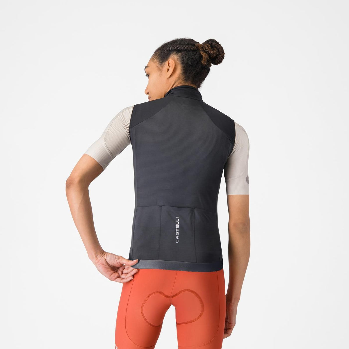 Veste Sans Manches CASTELLI ESPRESSO 2 Femme Noir/Blanc