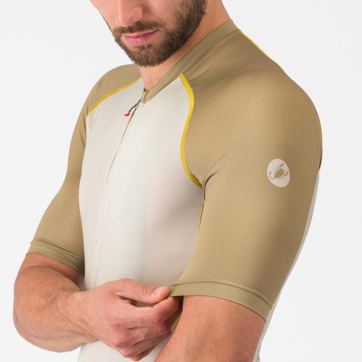 Maillot CASTELLI UNLIMITED ENDURANCE 3 Beige/Kaki