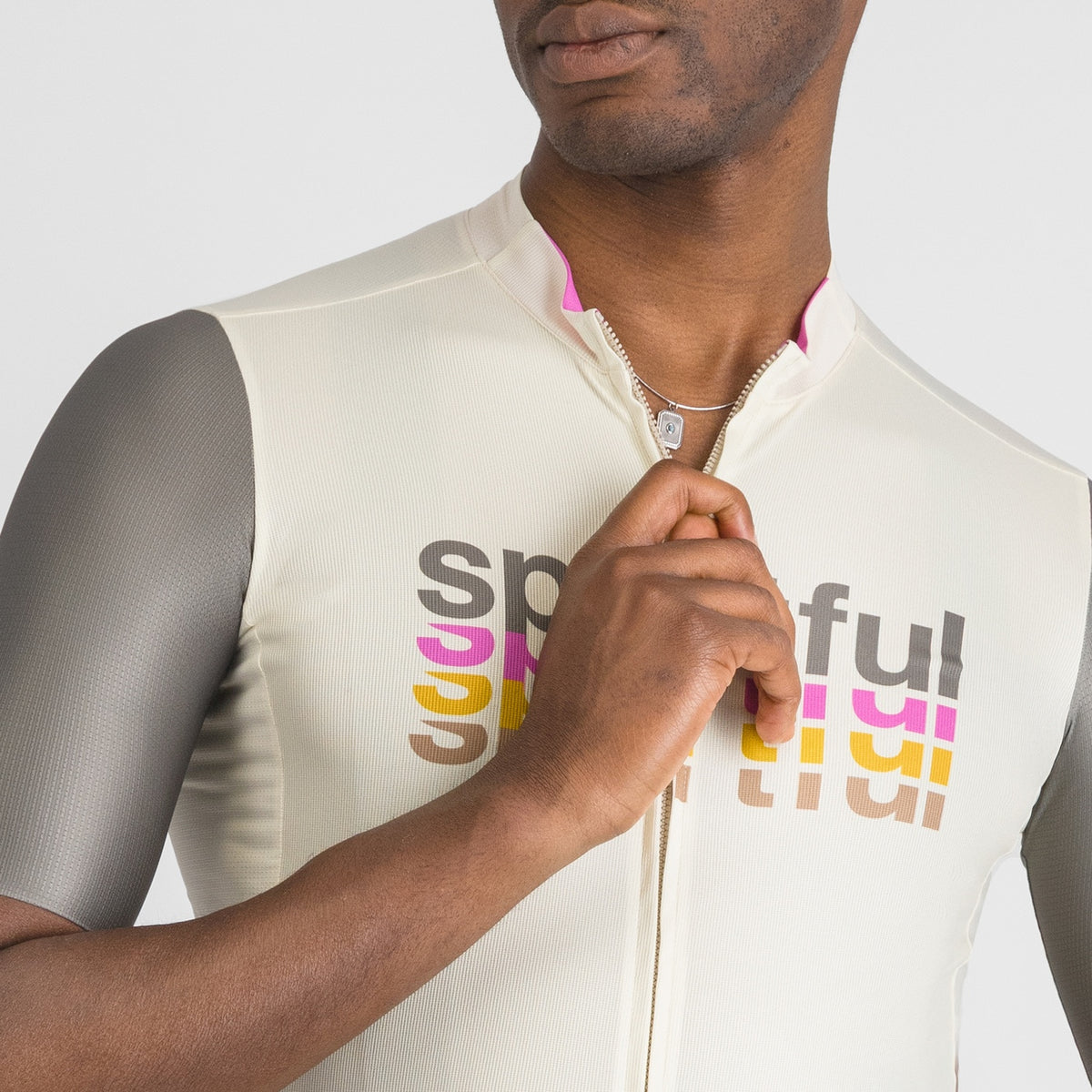 Maillot SPORTFUL SUPERGIARA 2 LOGO Manches Courtes Crème
