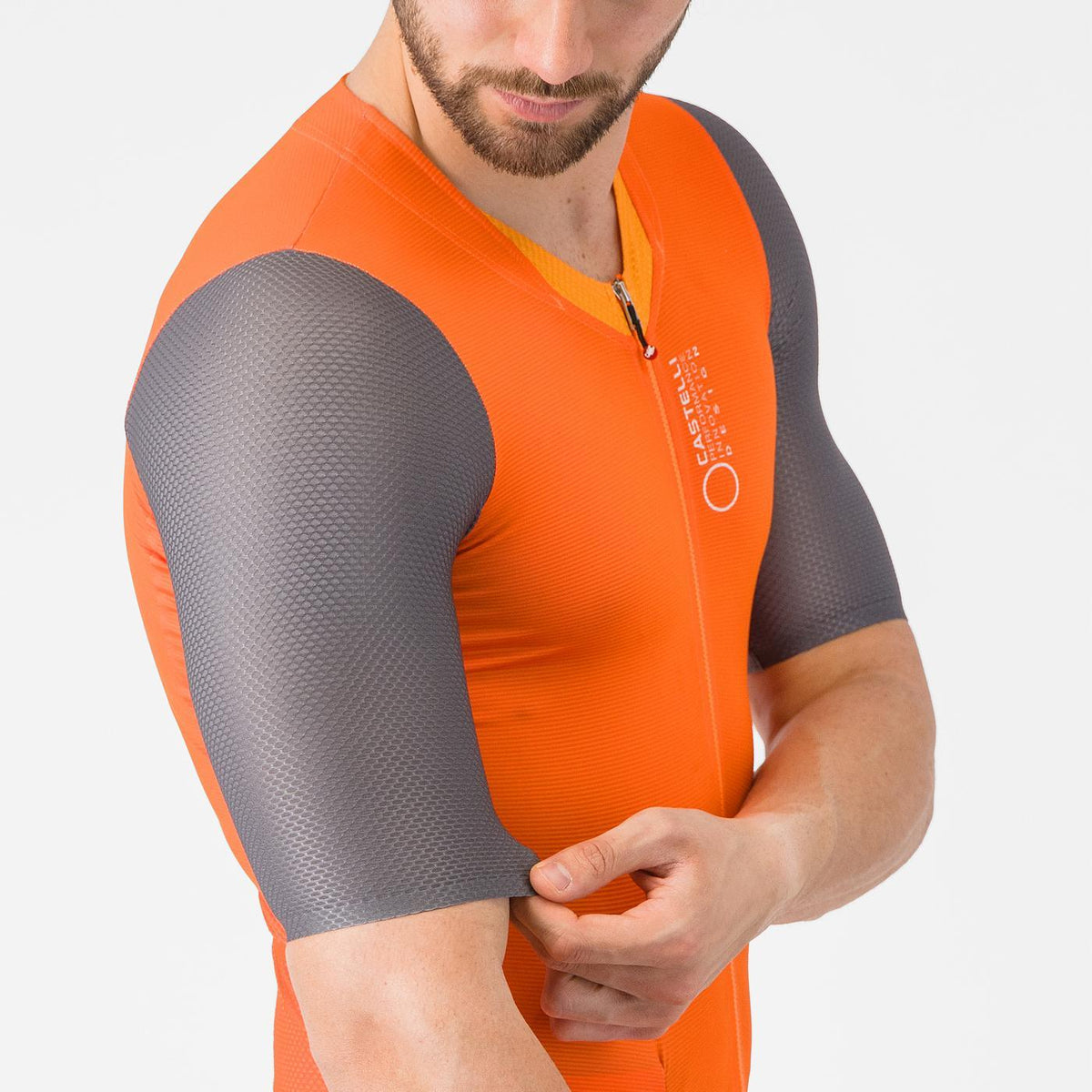 Combinaison CASTELLI SATURDAY MORNING Orange/Gris