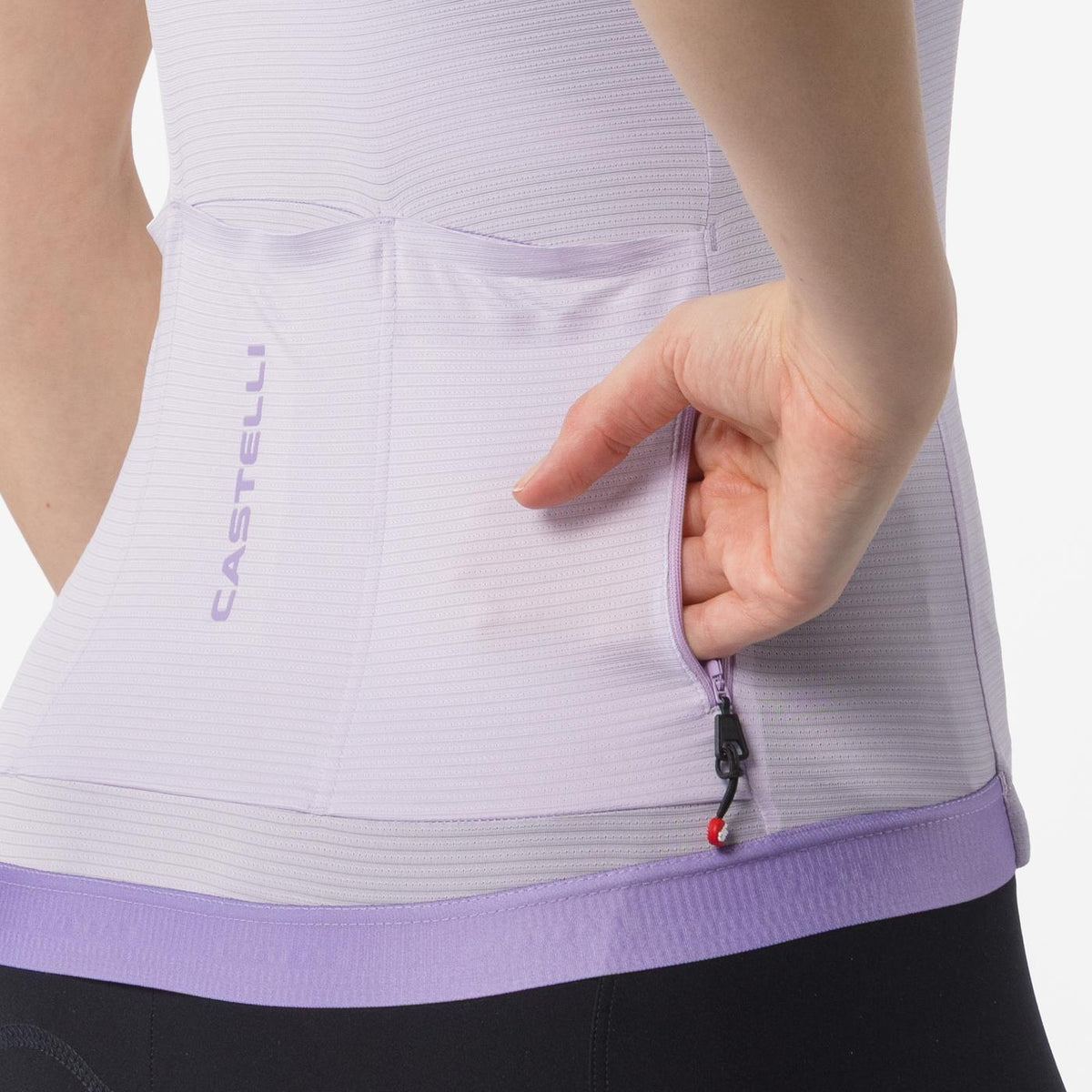 Maillot CASTELLI ESPRESSO 2 Femme Manches Courtes Purple Mist