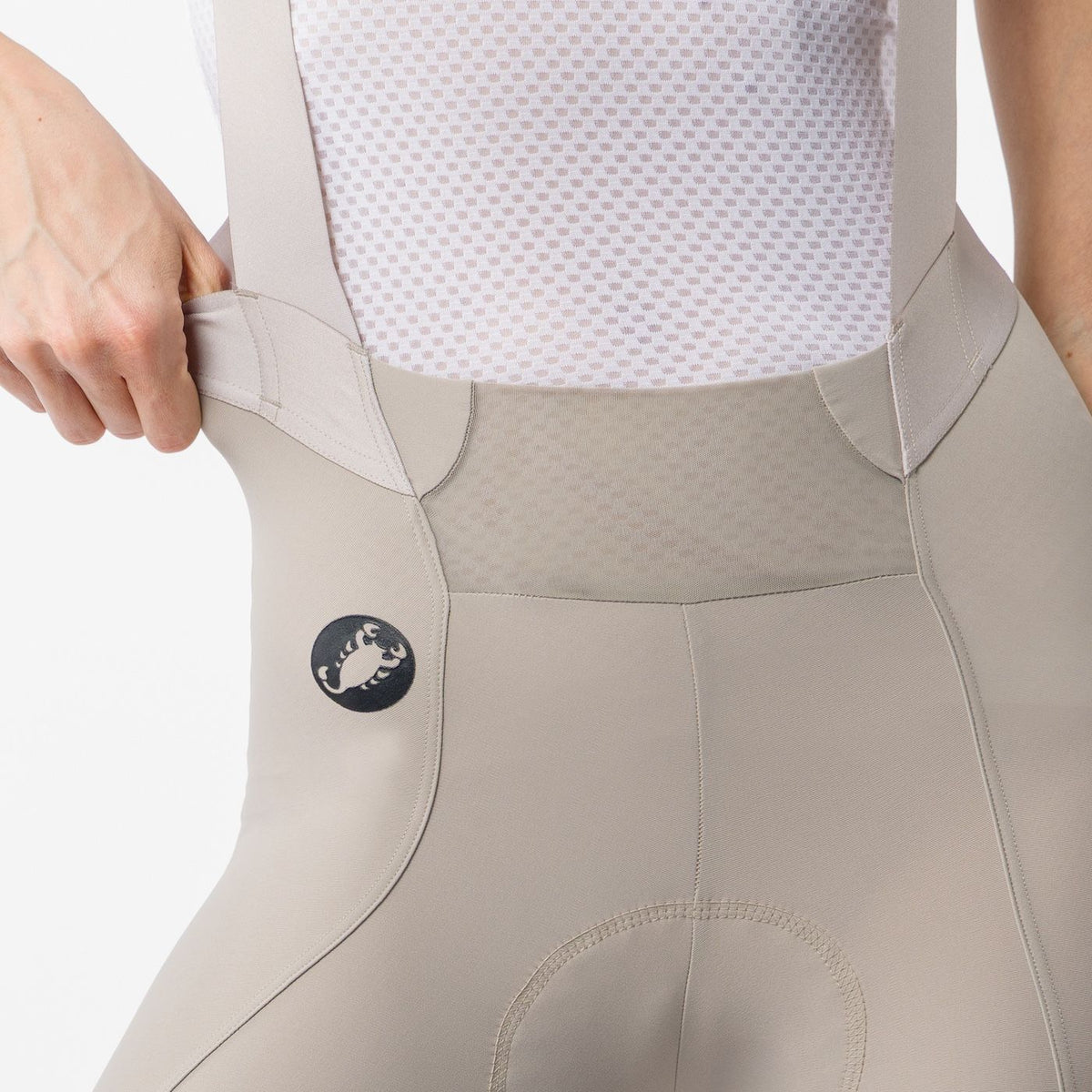Cuissard Court à Bretelles CASTELLI ESPRESSO 2 W DT Femme Gris Clay