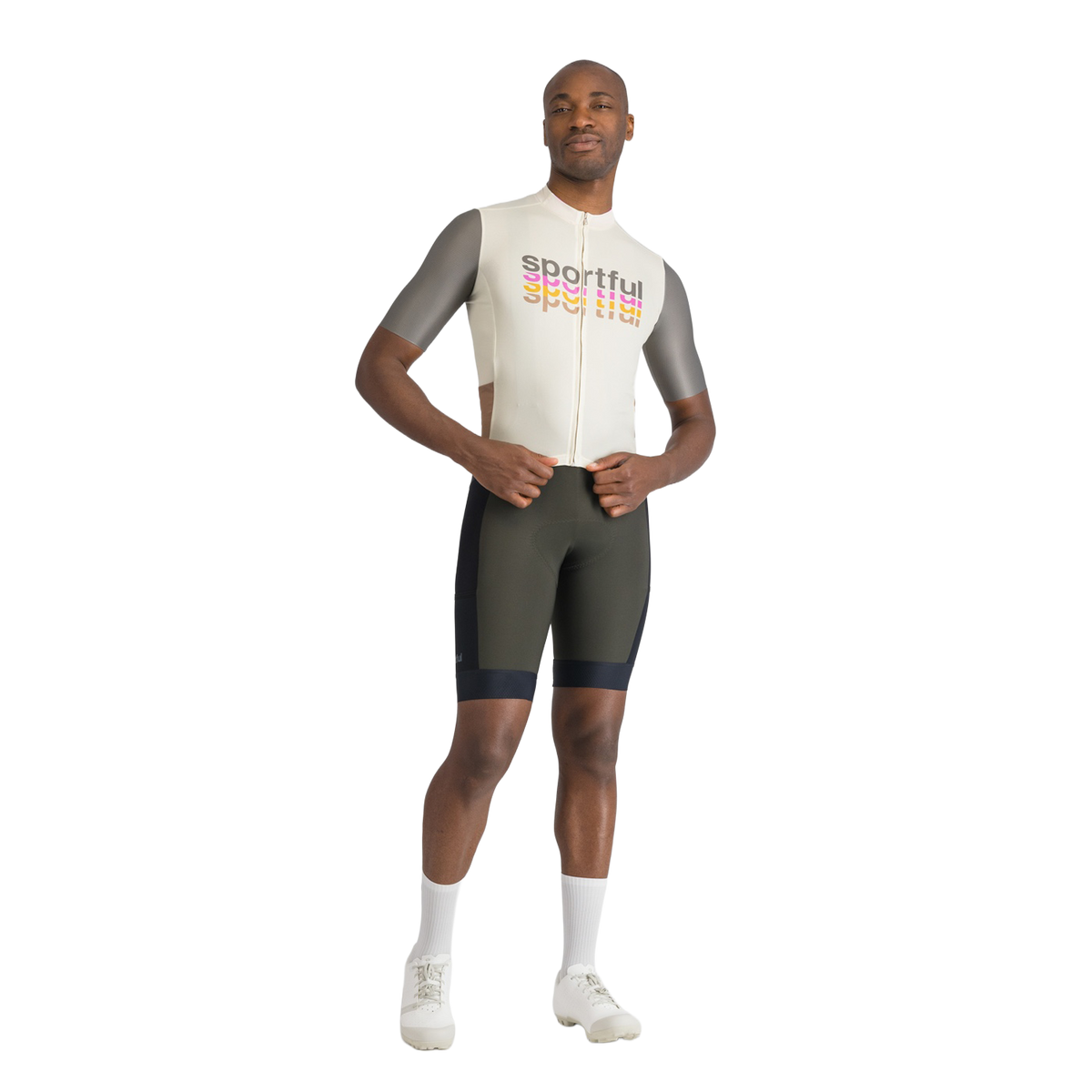 Maillot SPORTFUL SUPERGIARA 2 LOGO Manches Courtes Crème