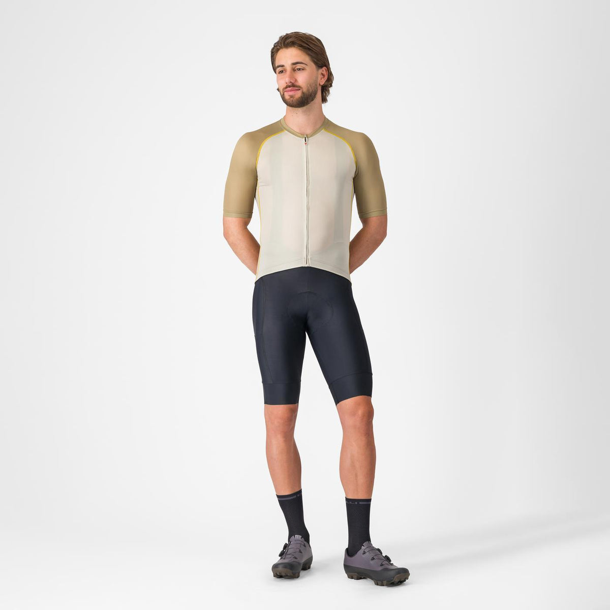Maillot CASTELLI UNLIMITED ENDURANCE 3 Beige/Kaki