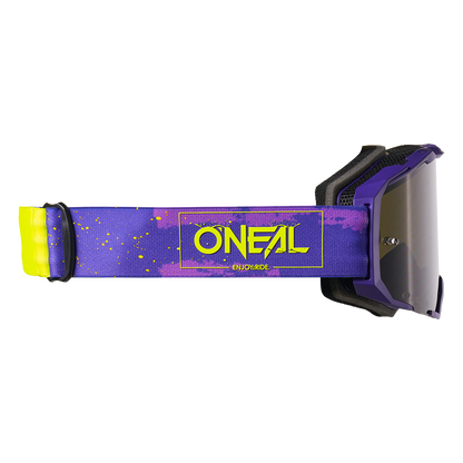 Masque O'NEAL B-22 PAINT Violet/Jaune Fluo