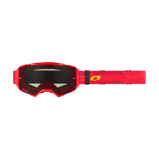 Masque O'NEAL B-22 PAINT Rouge/Jaune Fluo