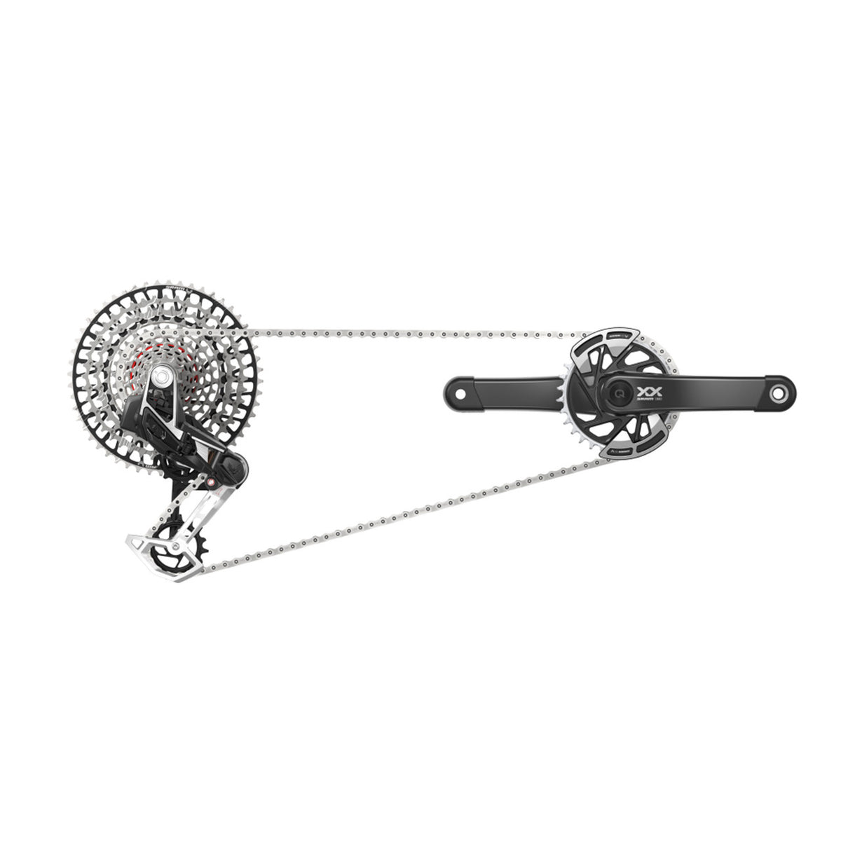 Groupe SRAM XX EAGLE POWERMETER  T-TYPE AXS Q174 DUB WIDE 32 Dents 10/52 USB-C