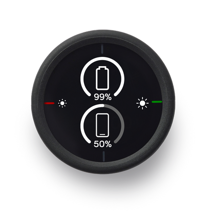 Compteur GPS BEELINE VELO 2 — écran de batterie et de luminosité