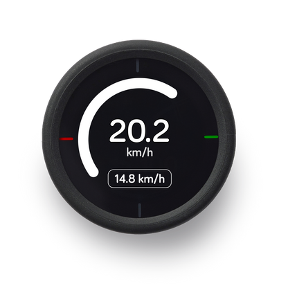 Compteur GPS BEELINE VELO 2 — écran de vitesse et de vitesse moyenne