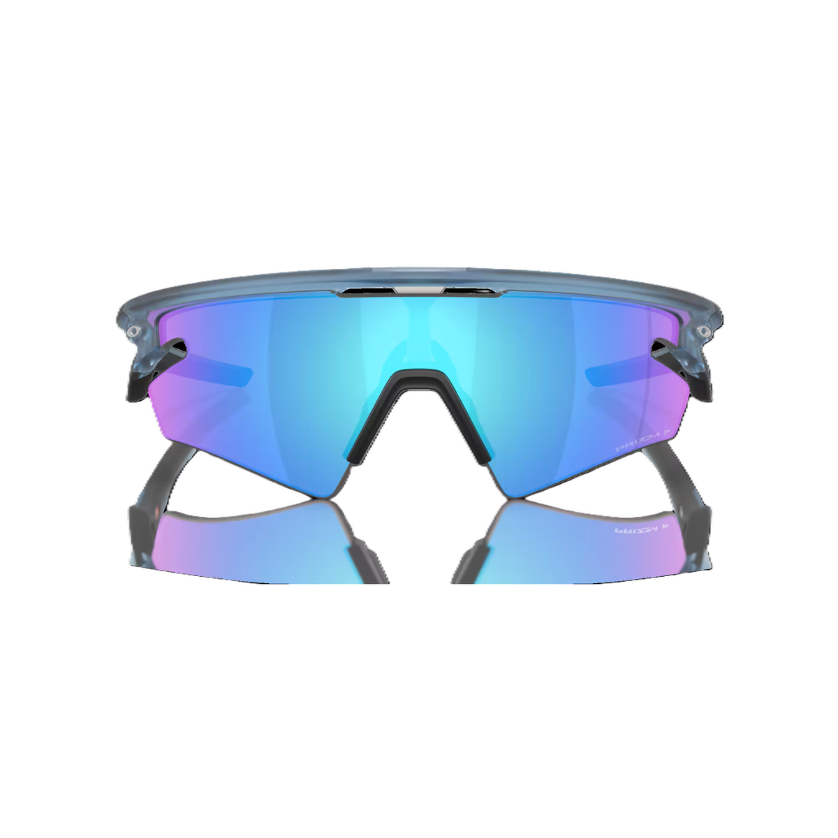 Lunettes OAKLEY SPHAERA SLASH Matt Transparent Stone Verre Prizm Sapphire Polarized - OO9499-0336