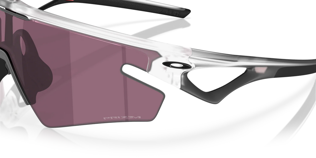 Lunettes OAKLEY SPHAERA SLASH Matt Clear Verre Prizm Road Noir - OO9499-1036