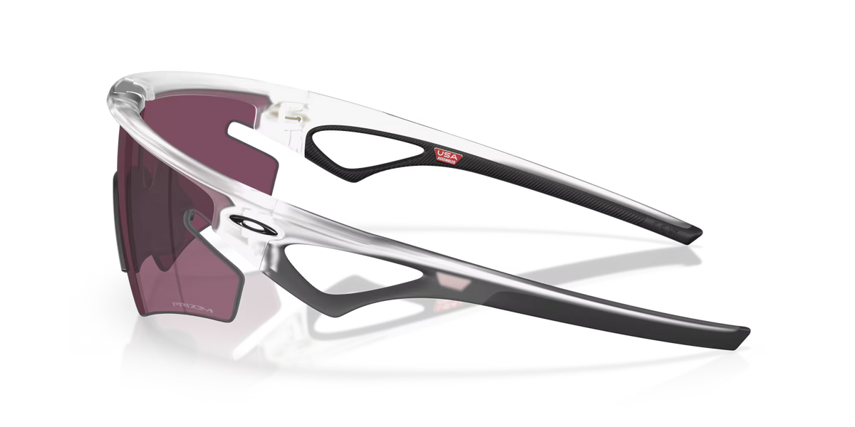 Lunettes OAKLEY SPHAERA SLASH Matt Clear Verre Prizm Road Noir - OO9499-1036
