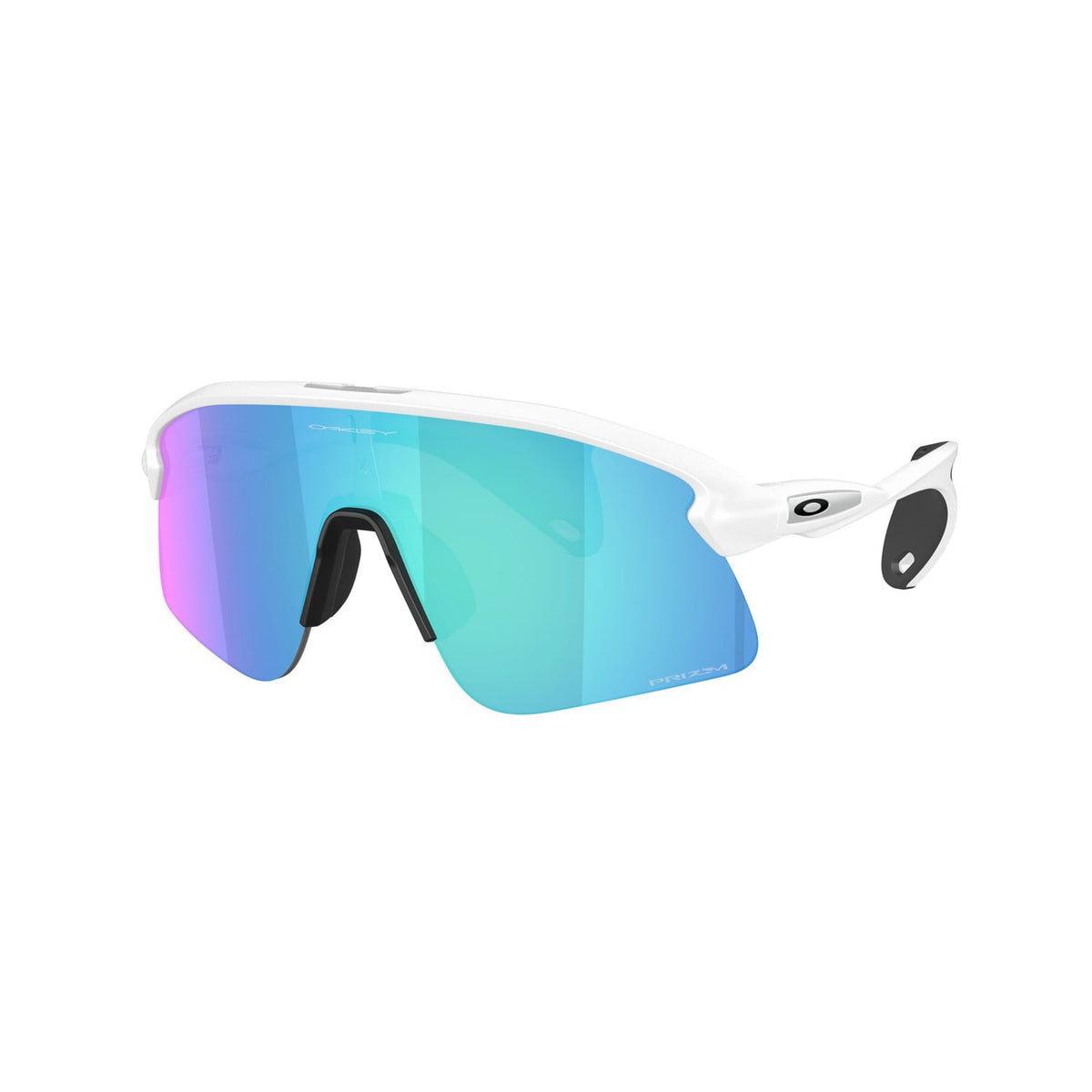 Lunettes OAKLEY STUNT DEVIL S Blanc Matt Prizm Sapphire