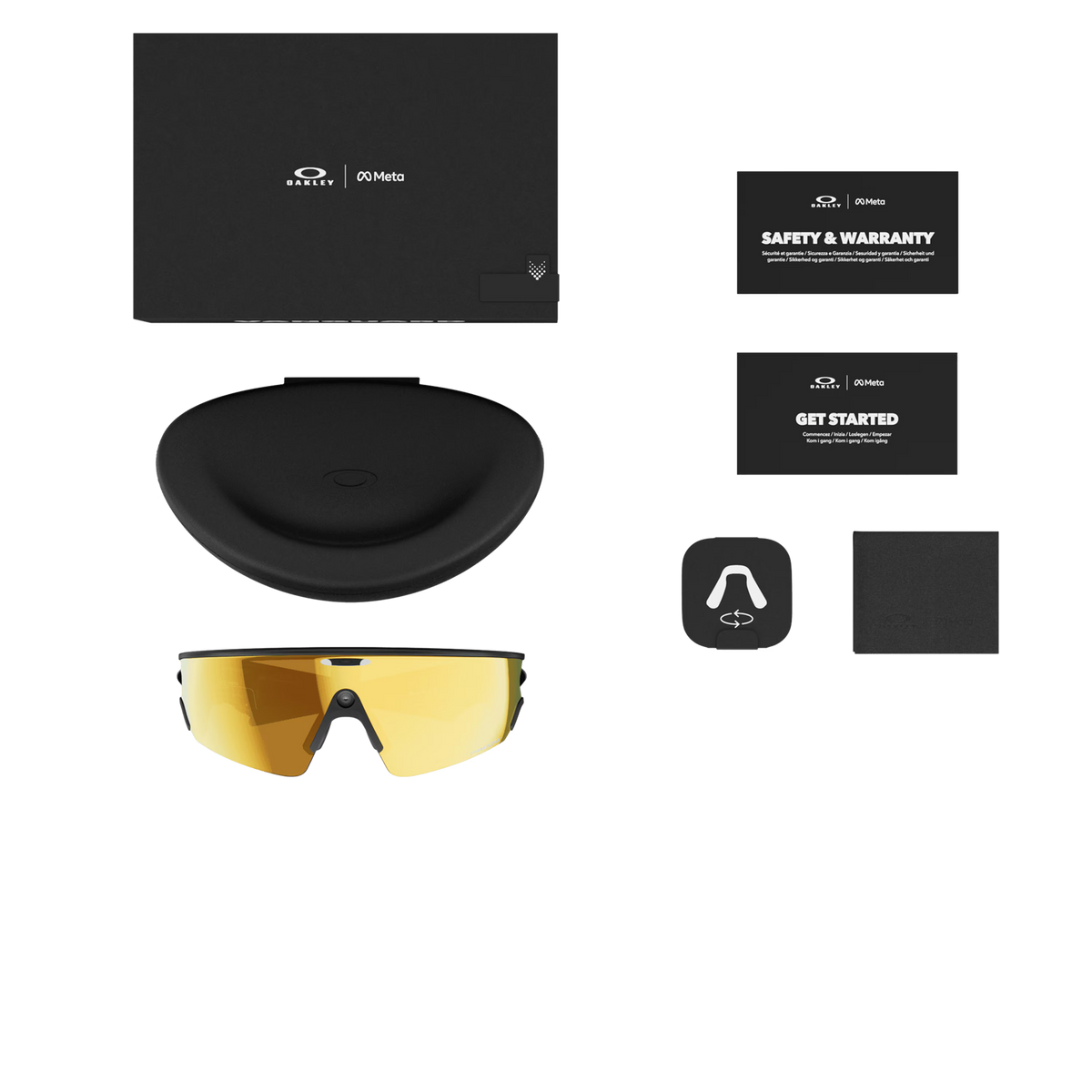 Lunettes OAKLEY VANGUARD META Noir Verre Prizm 24K
