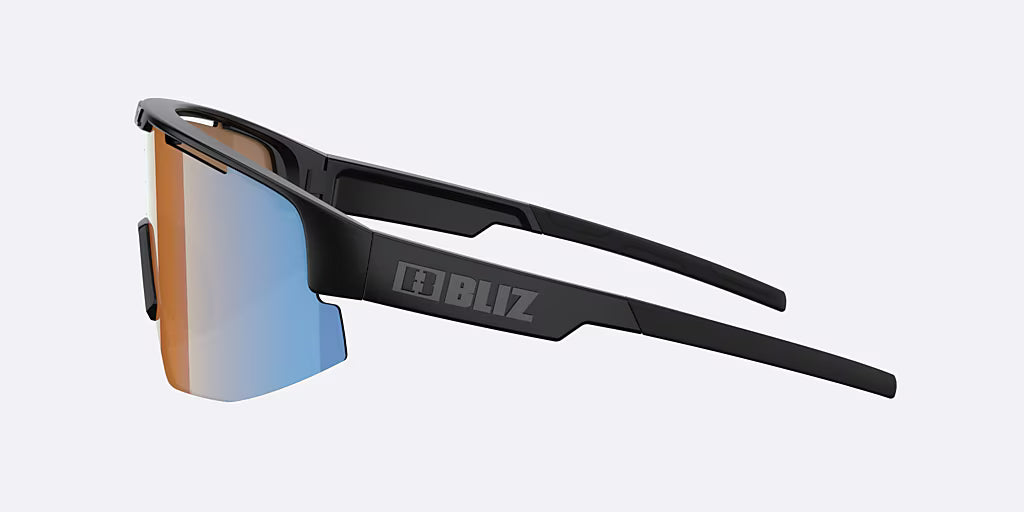 Lunettes BLIZ MATRIX Noir Matt Verre Coral/Orange Bleu Iridium