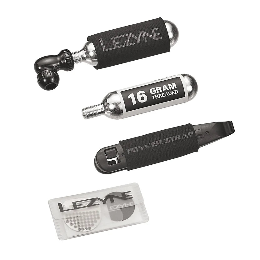 Kit de Réparation LEZYNE TWIN DRIVE Repair Combo+ Cartouche CO2 Filetée