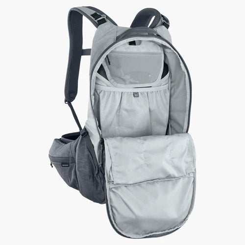 Sac à Dos avec Dorsale EVOC TRAIL PRO 16L Gris